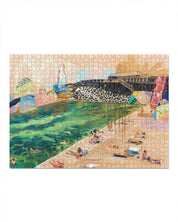 1000 Piece Puzzle Leopard Rocks