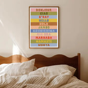 Bonjour, Ciao, G'day Print A4