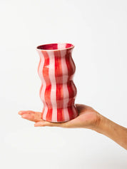 Palma Red Stripe Vase