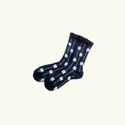 Lightweight Daisy Mesh Socks Black