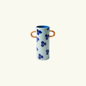 Griffe Navy Sky Floral Bud Vase