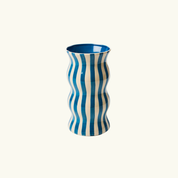 Palma Navy Stripe Vase