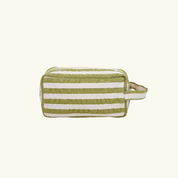 Pistachio Seersucker Dopp Kit