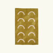 Olive Curve Bath Mat