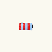 Tiny Zip Pouch Red Blue Stripe
