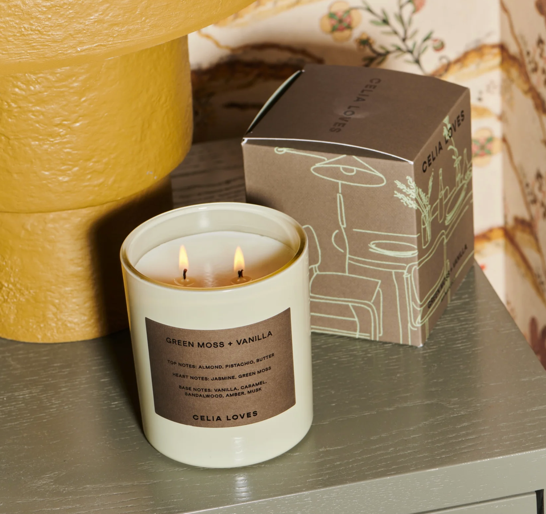 Green Moss + Vanilla Candle