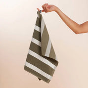 Tea Towel Matcha Stripes