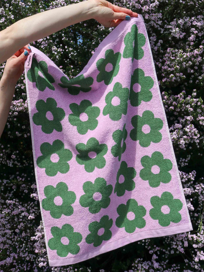 Flowerbed Hand Towel